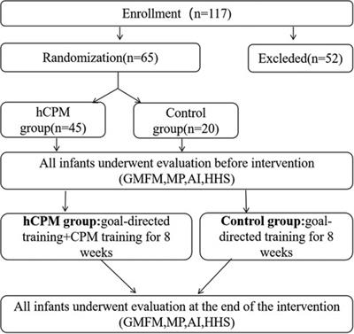 Effect of hip CPM on gross motor function and development of the hip joint: a single-center randomized controlled study on spastic cerebral palsy children with hip dysplasia